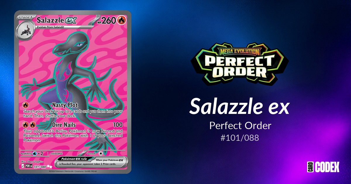 Salazzle ex #101/088 - Perfect Order | Price Guide & Historical Value