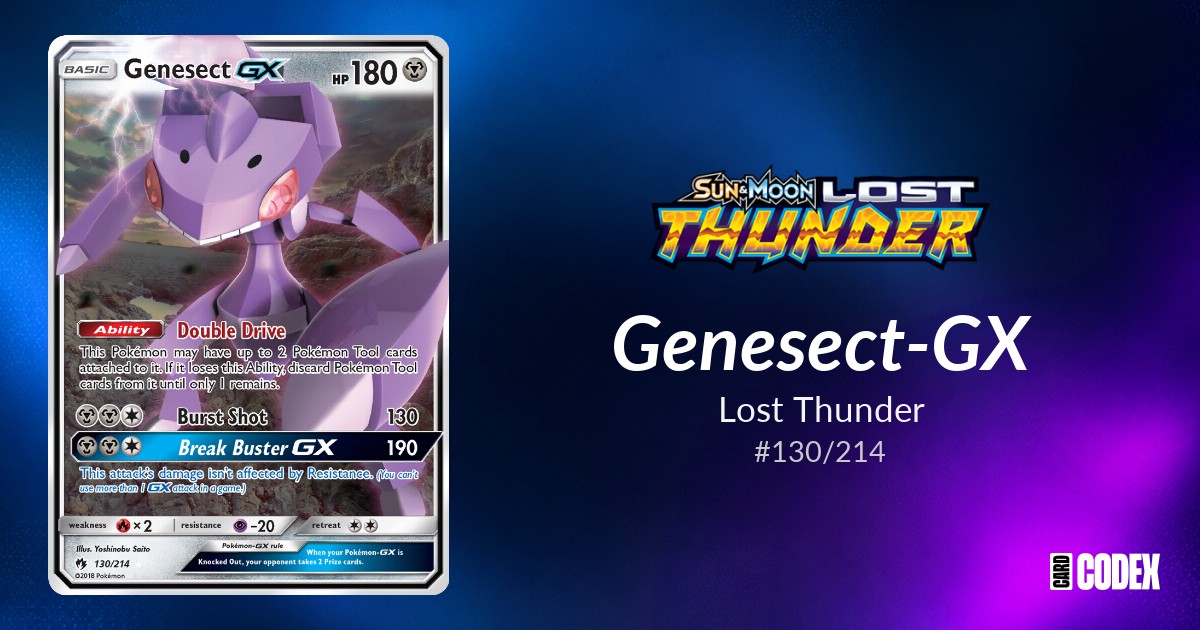 Genesect-GX #130/214 - Lost Thunder | Price Guide & Historical Value