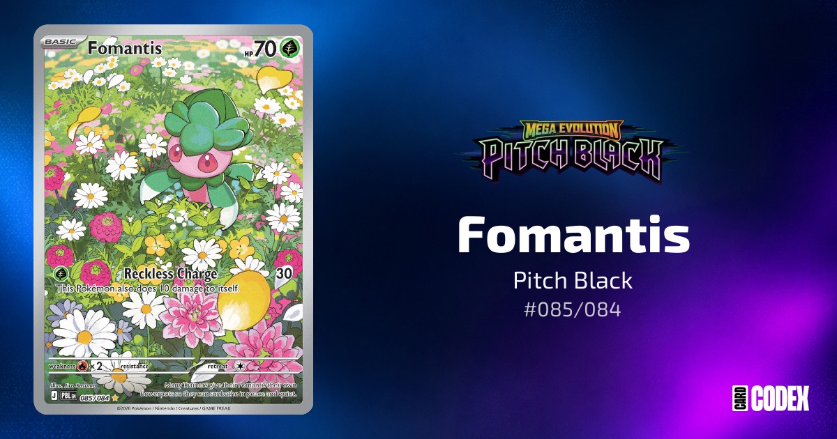 Fomantis #085/084 - Pitch Black | Price Guide & Historical Value ...