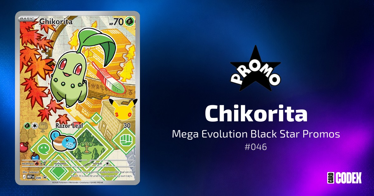 Chikorita #046 - Mega Evolution Black Star Promos | Price Guide ...