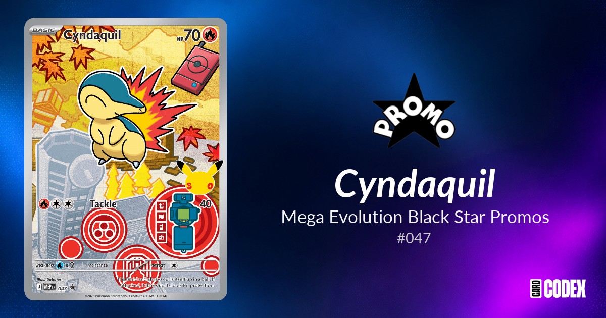 Cyndaquil #047 - Mega Evolution Black Star Promos | Price Guide ...