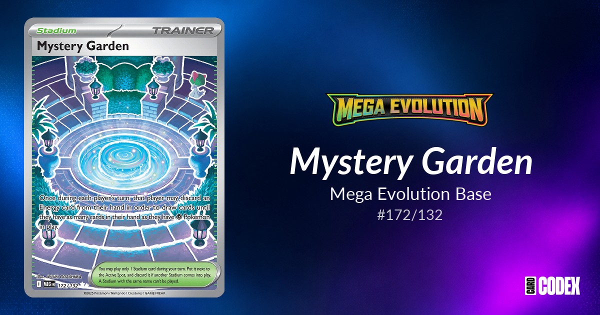 Mystery Garden #172/132 - Mega Evolution Base | Price Guide ...
