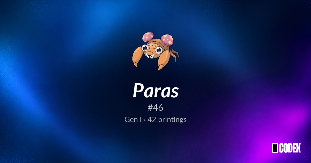 All Paras Pokémon Cards: Prices & Full Master Set List