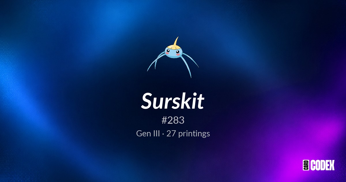 All Surskit Pokémon Cards: Prices & Full Master Set List