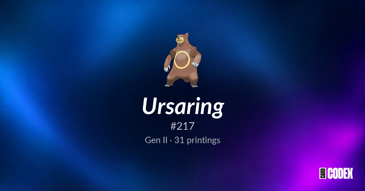 All Ursaring Pokémon Cards: Prices & Full Master Set List