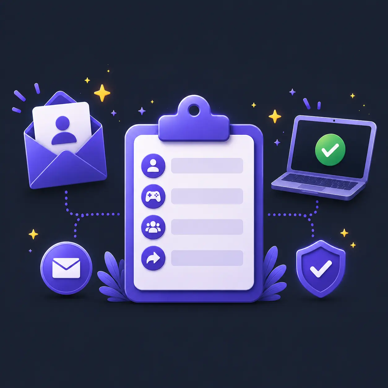 Affiliate application form illustration
