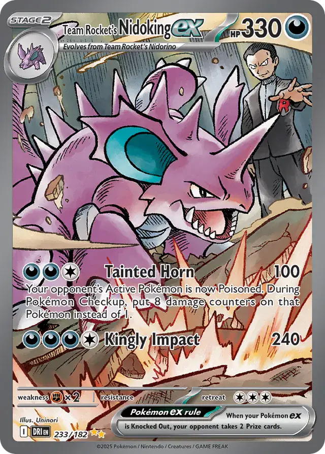 Team Rocket's Nidoking ex 233/182 