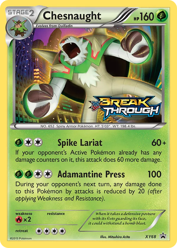 chesnaught promo from-xy black star promos-set
