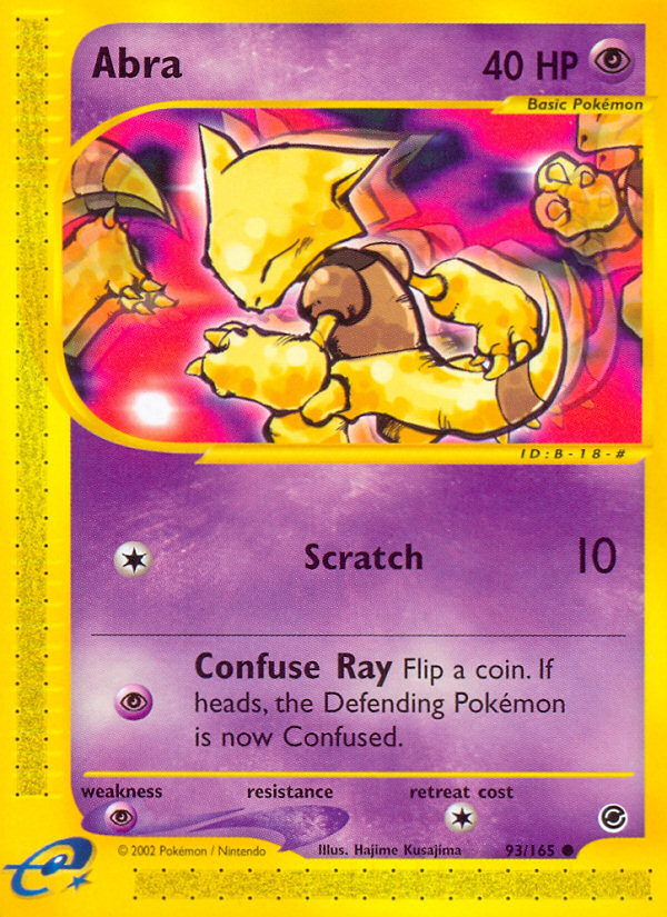 Abra ecard1-93 Common from  Set