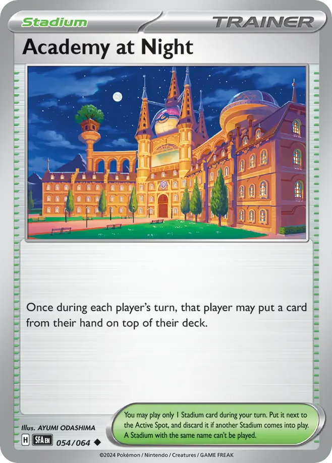 Academy at Night sv6pt5-54 Uncommon from Shrouded Fable Set