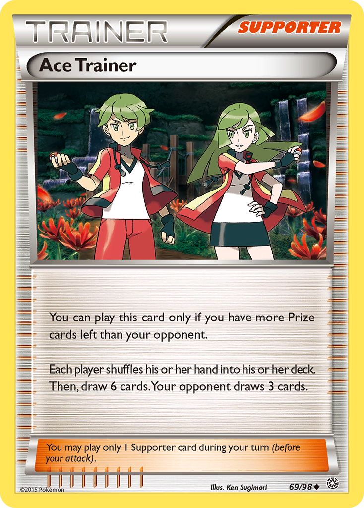 Ace Trainer xy7-69 Uncommon from Ancient Origins Set