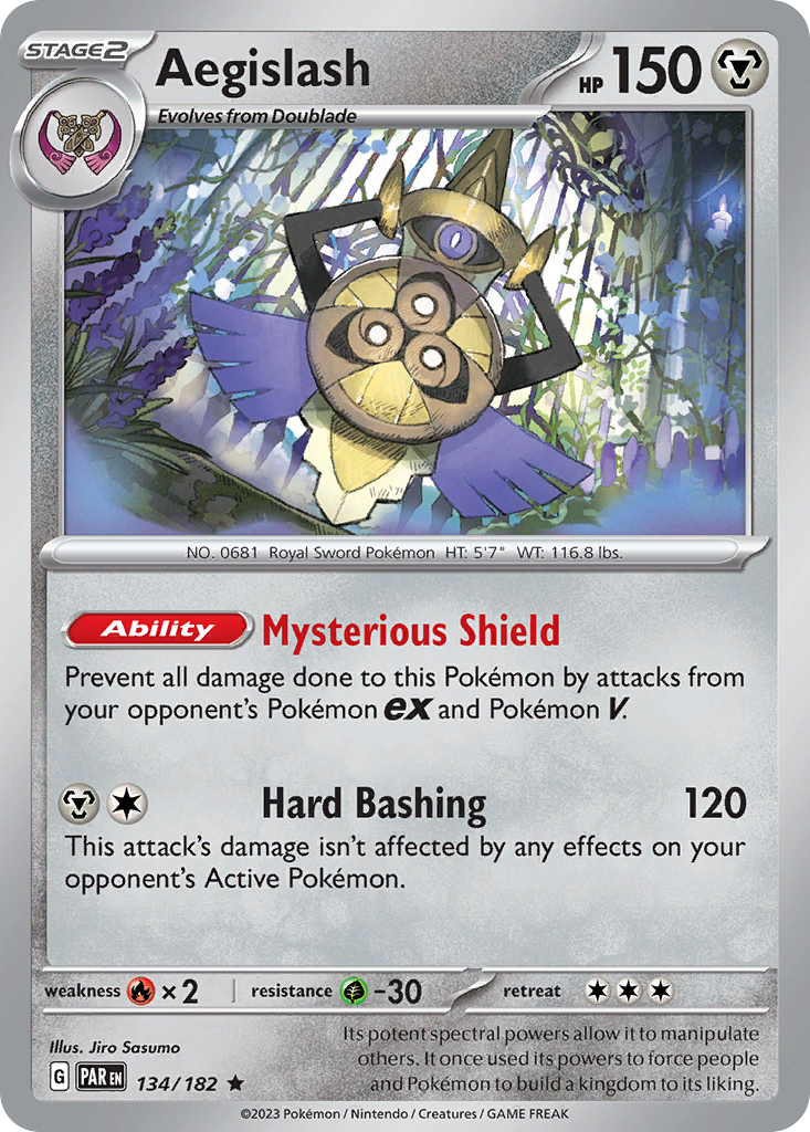 Aegislash sv4-134 Rare from Paradox Rift Set
