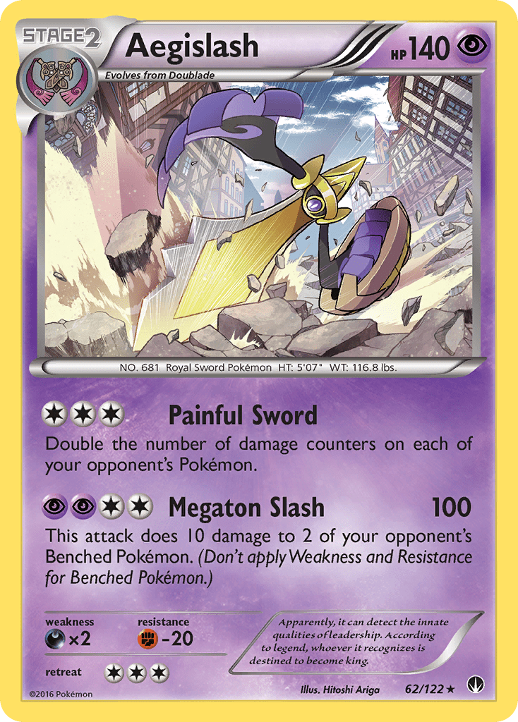 Aegislash xy9-62 Rare Holo from BREAKpoint Set