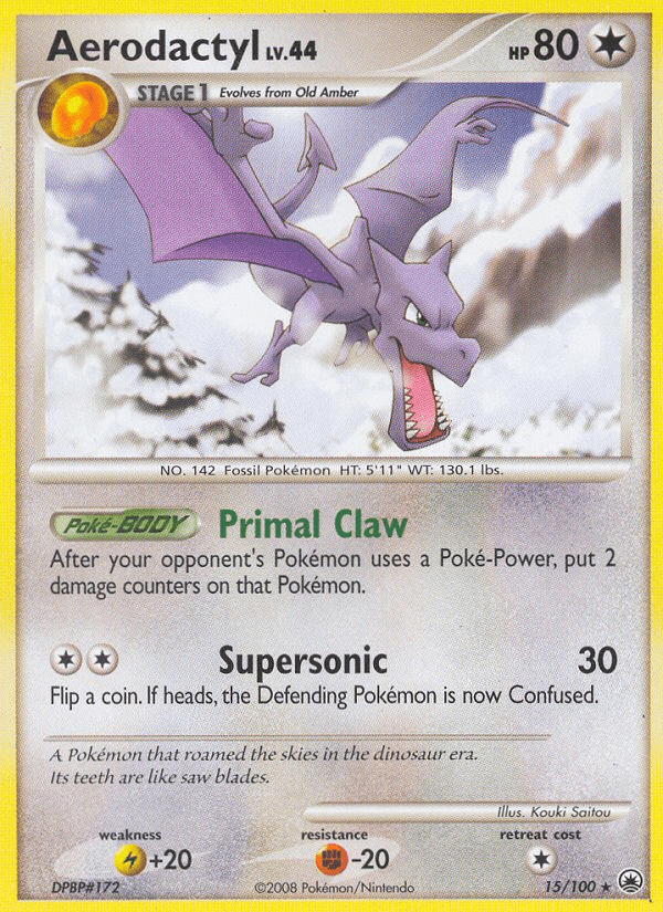 Aerodactyl dp5-15 Rare from Majestic Dawn Set