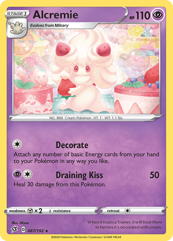 Alcremie swsh2-87 Rare from Rebel Clash Set