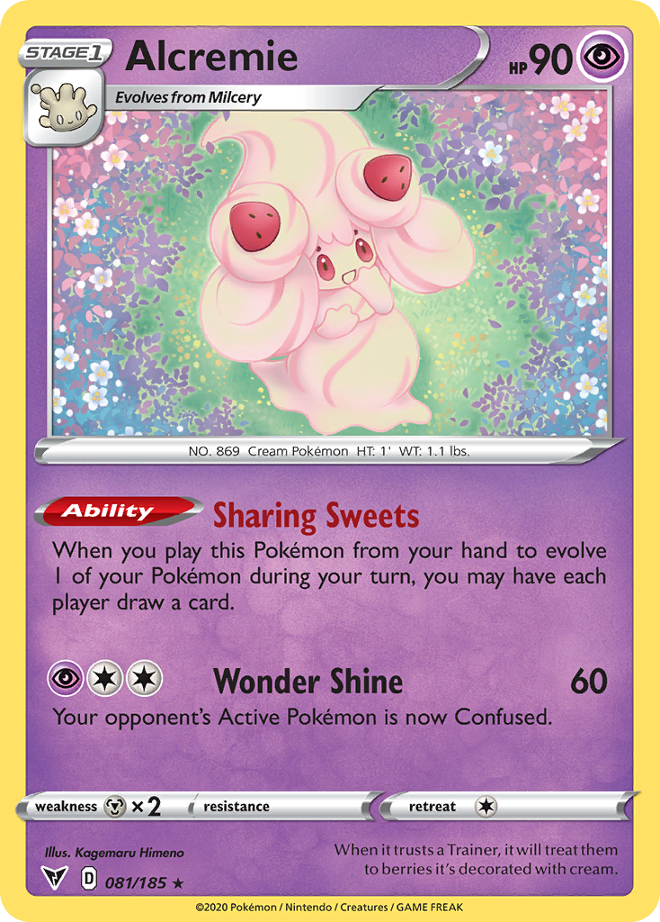 Alcremie swsh4-81 Rare from Vivid Voltage Set