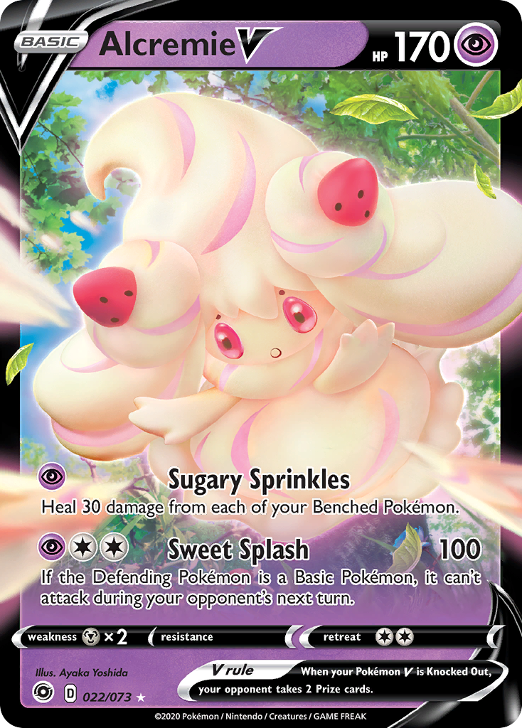 Alcremie V swsh35-22 Rare Holo V from Champion's Path Set
