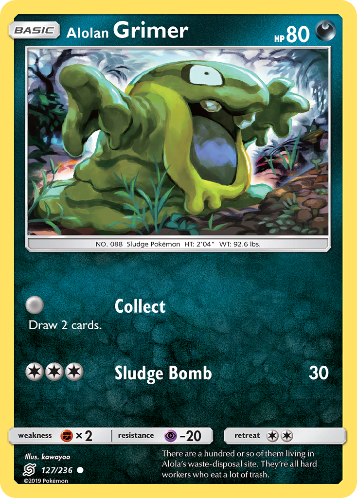 Alolan Grimer sm11-127 Common from Unified Minds Set