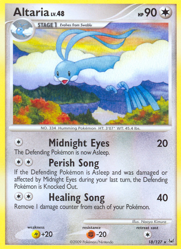 Altaria pl1-18 Rare from Platinum Set