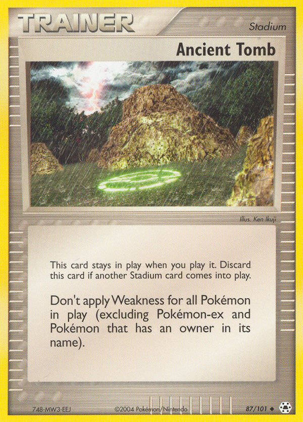 Ancient Tomb ex5-87 Uncommon from Hidden Legends Set