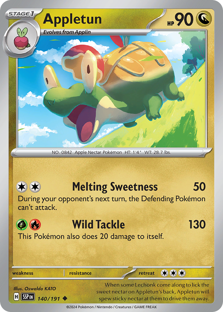 Appletun sv8-140 Uncommon from Surging Sparks Set