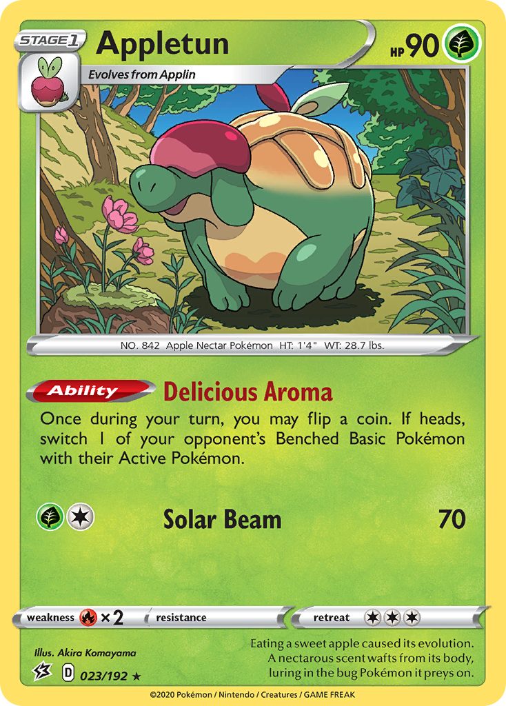 Appletun swsh2-23 Rare Holo from Rebel Clash Set