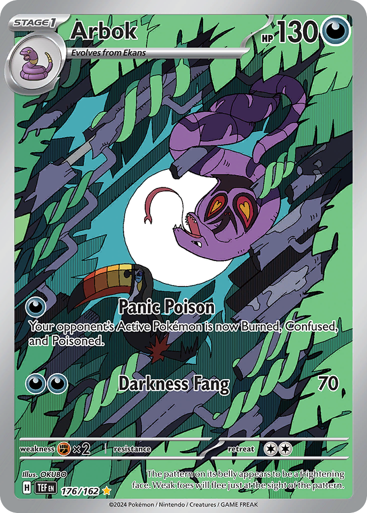 Arbok sv5-176 Illustration Rare from Temporal Forces Set