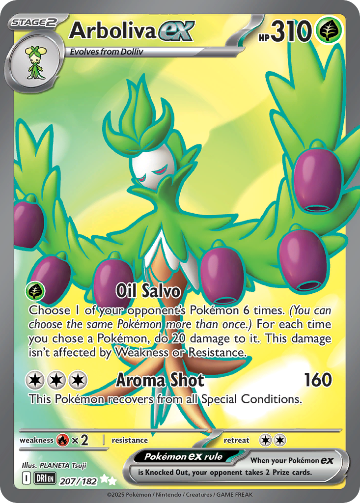 Arboliva ex sv10-207 Ultra Rare from Destined Rivals Set