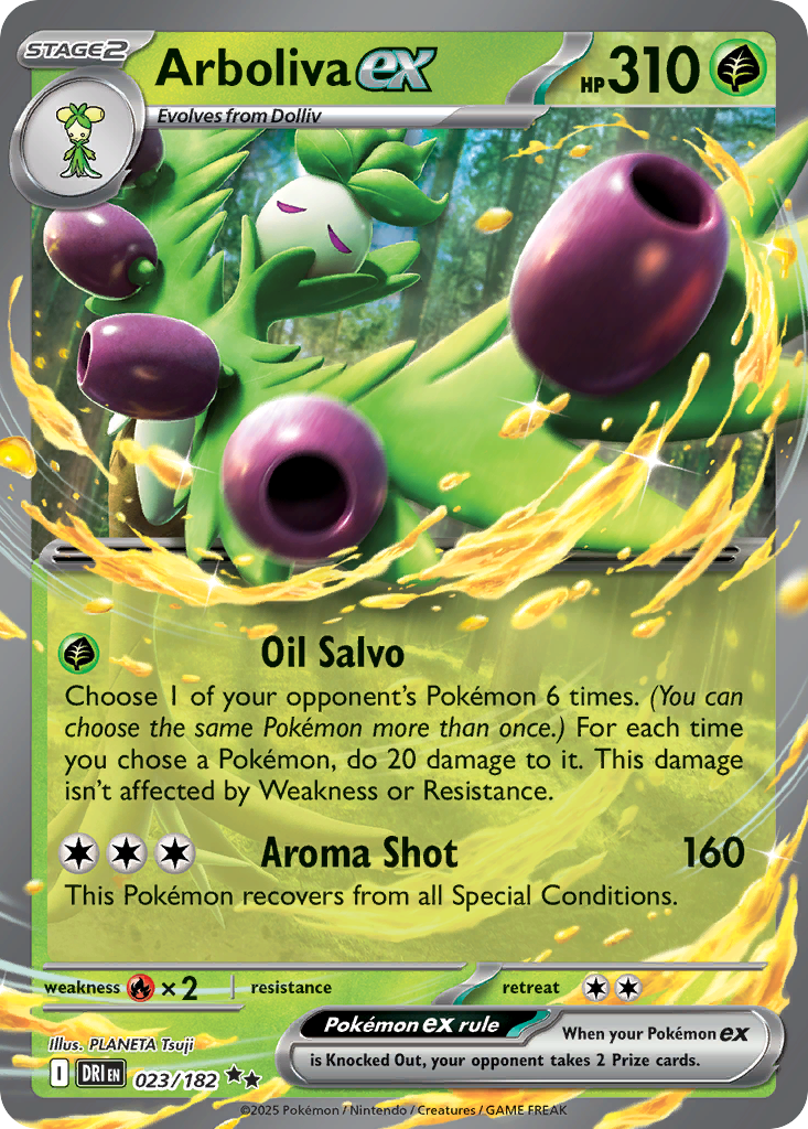 Arboliva ex sv10-23 Double Rare from Destined Rivals Set