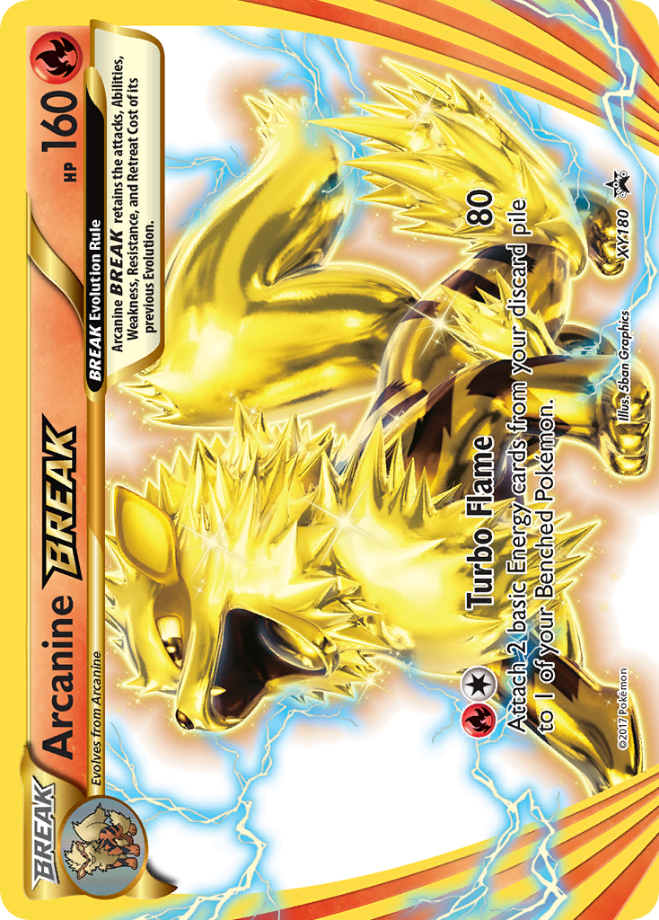 Arcanine BREAK xyp-XY180 Promo from XY Black Star Promos Set