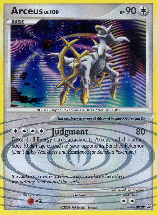 Arceus dpp-DP50 Promo from DP Black Star Promos Set