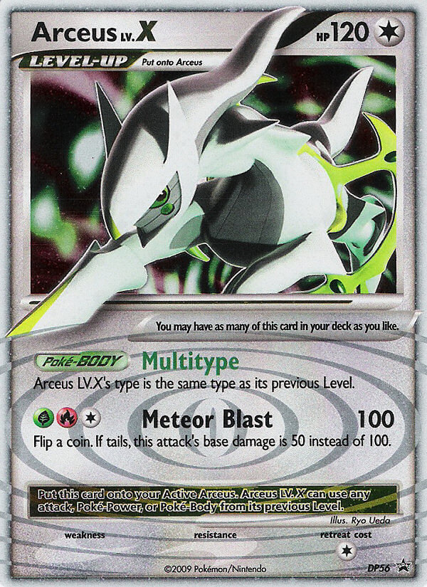 Arceus LV.X dpp-DP56 Promo from DP Black Star Promos Set