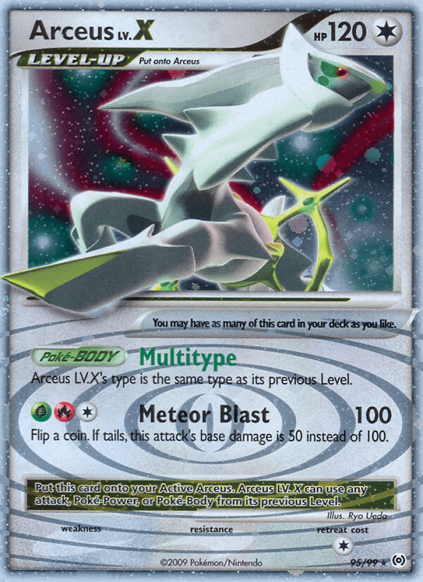 Arceus LV.X pl4-95 Rare Holo LV.X from Arceus Set