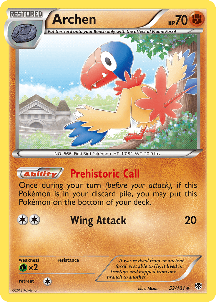Archen bw10-53 Uncommon from Plasma Blast Set