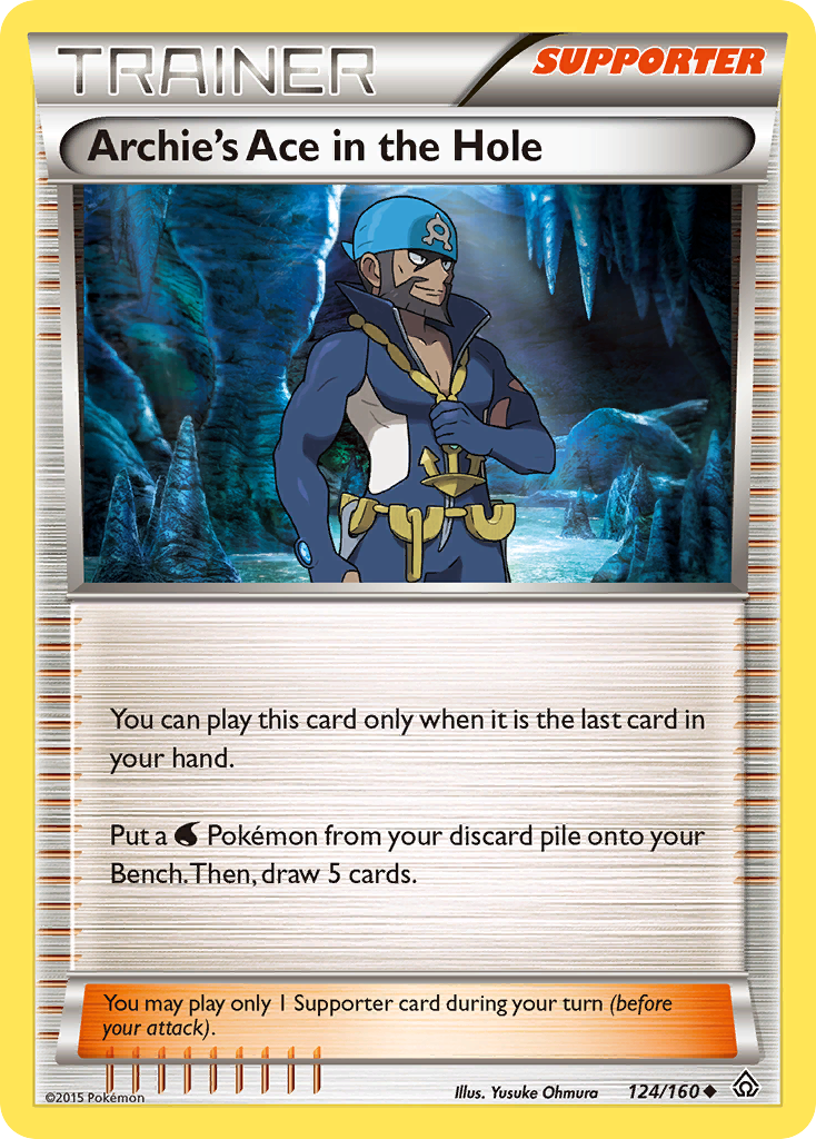 Archie’s Ace in the Hole xy5-124 Uncommon from Primal Clash Set