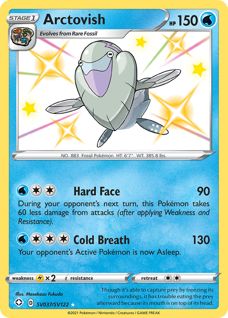 Arctovish swsh45sv-SV037 Rare Shiny from Shining Fates Shiny Vault Set