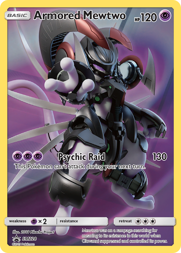Armored Mewtwo smp-SM228 Promo from SM Black Star Promos Set
