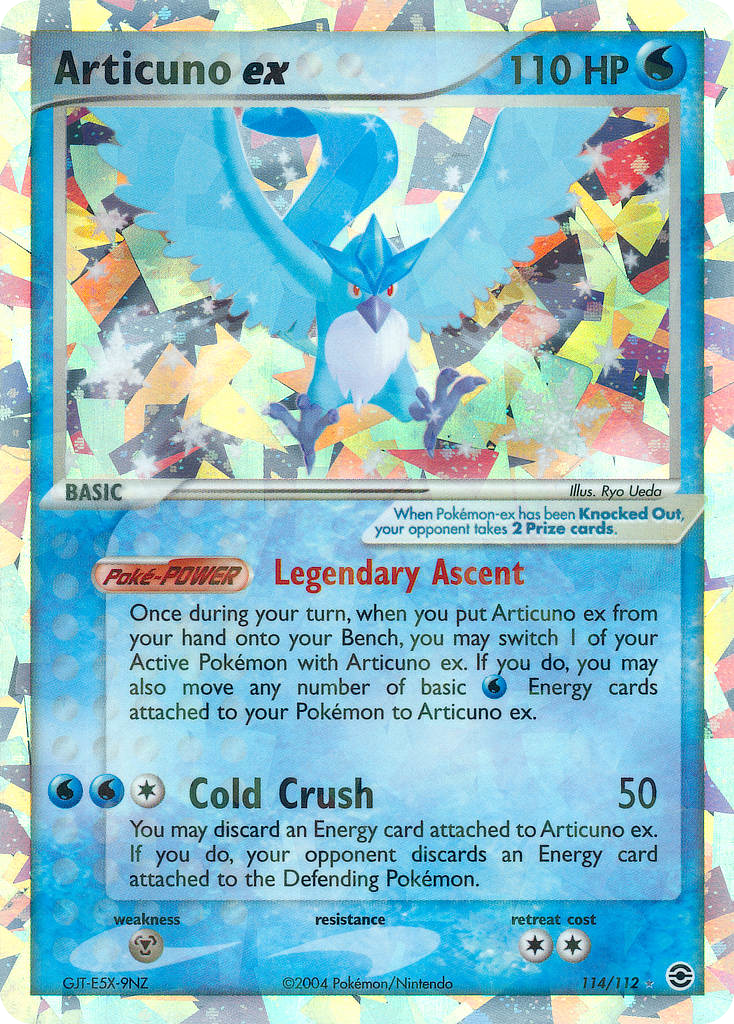 Articuno ex ex6-114 Rare Secret from FireRed & LeafGreen Set