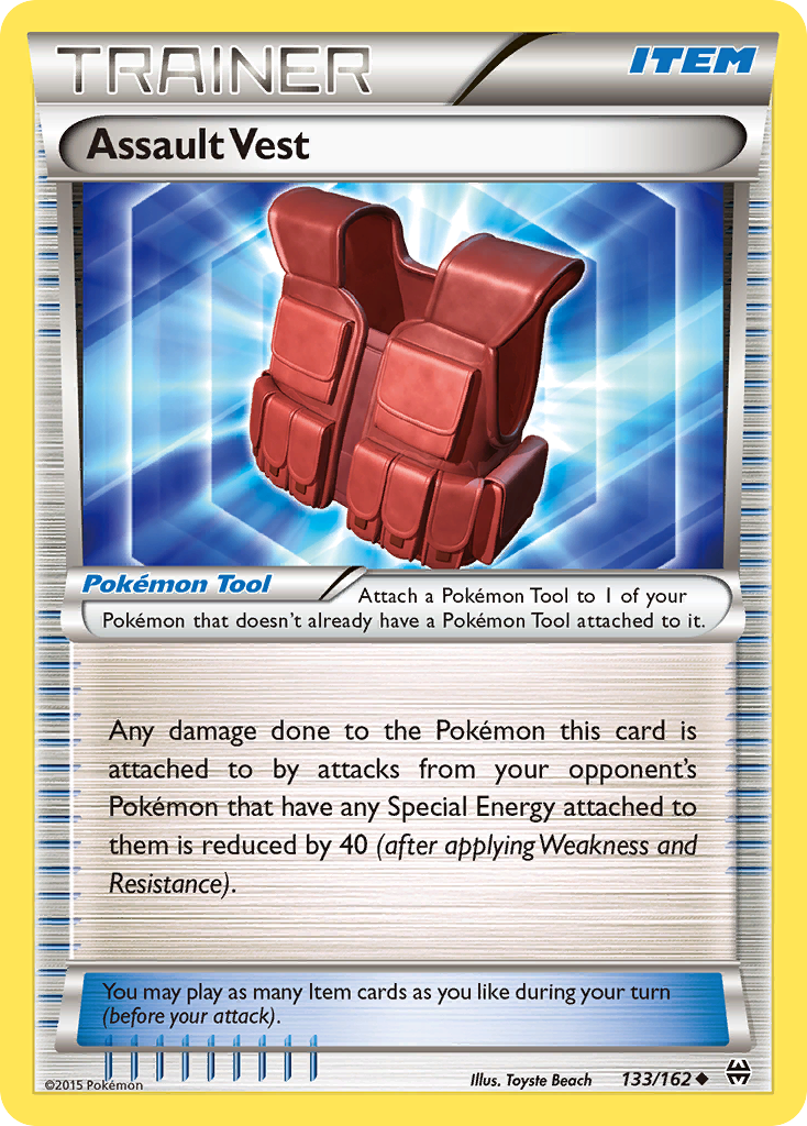 Assault Vest xy8-133 Uncommon from BREAKthrough Set