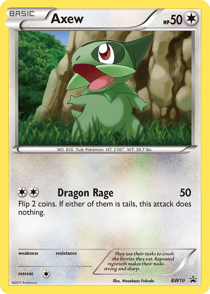 Axew bwp-BW10 Promo from BW Black Star Promos Set