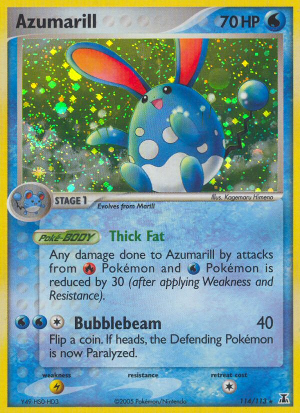 Azumarill ex11-114 Rare Secret from Delta Species Set