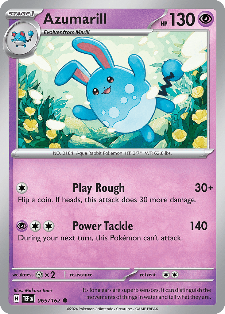 Azumarill sv5-65 Common from Temporal Forces Set