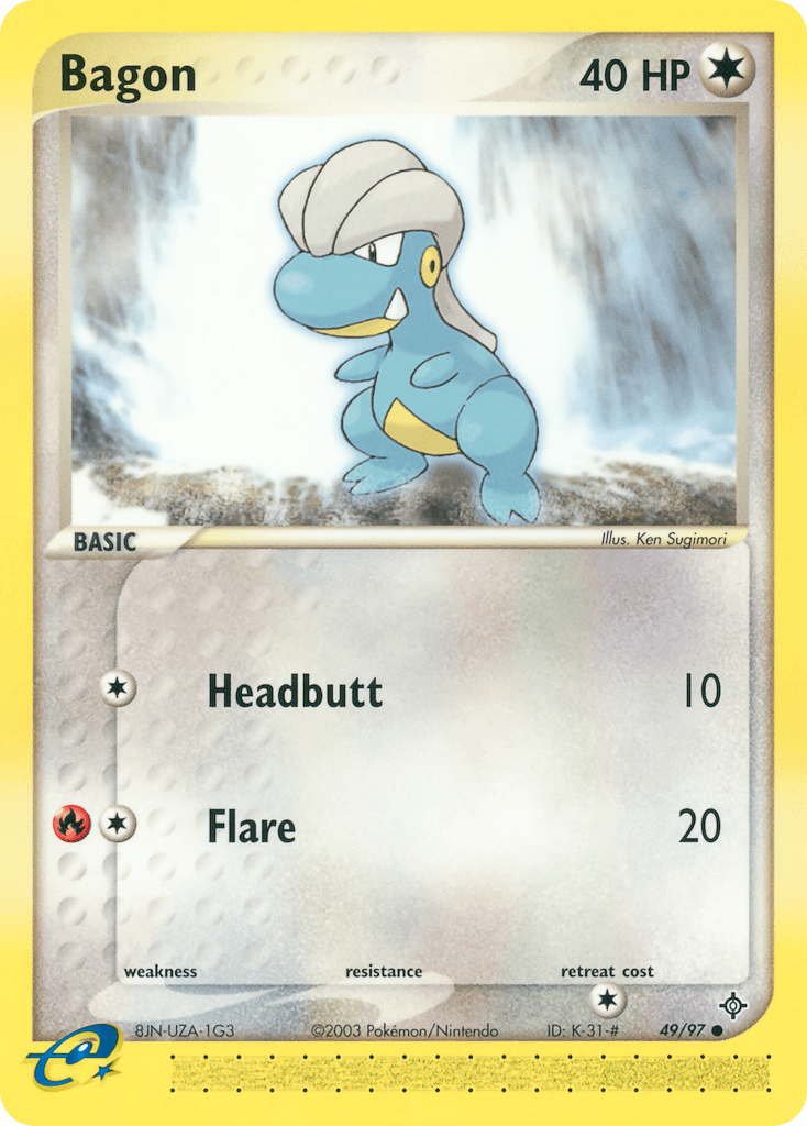 Bagon ex3-49 Common from Dragon Set