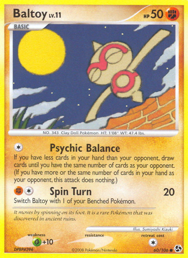 Baltoy dp4-60 Common from Great Encounters Set