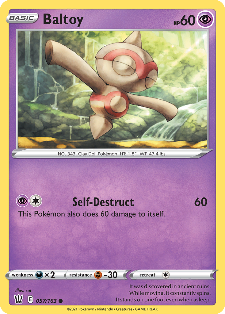 Baltoy swsh5-57 Common from Battle Styles Set