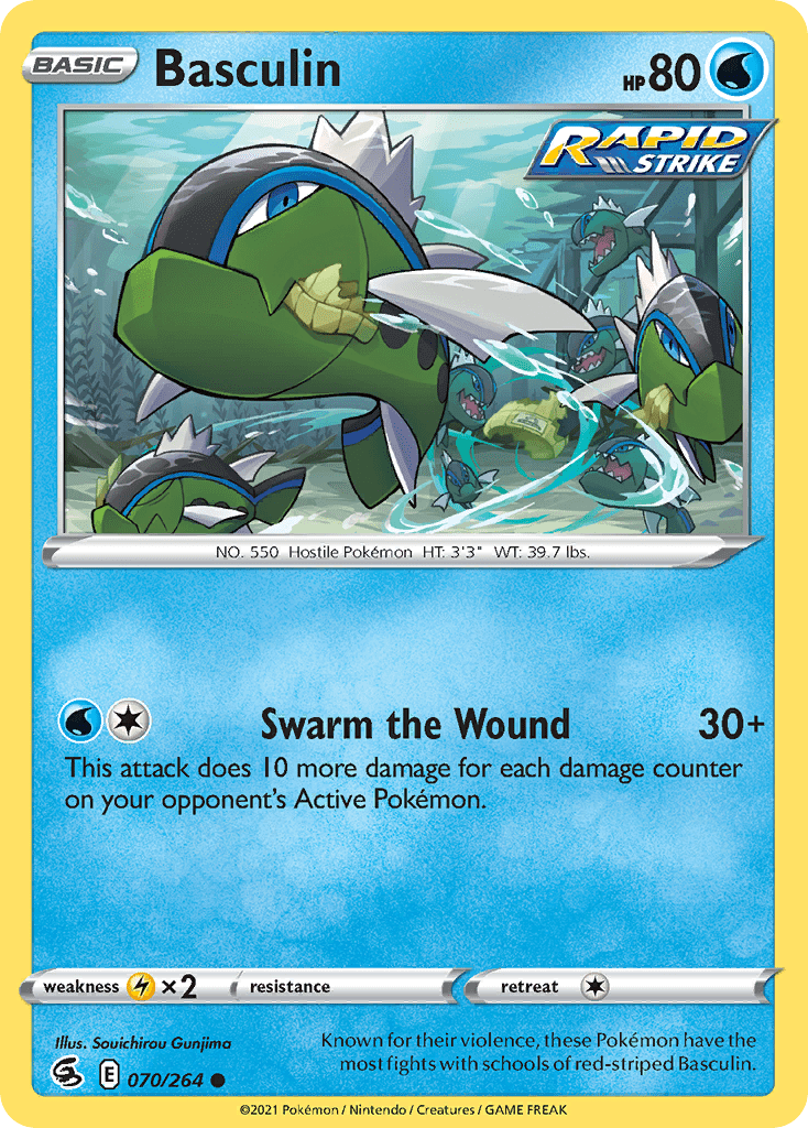 Basculin swsh8-70 Common from Fusion Strike Set