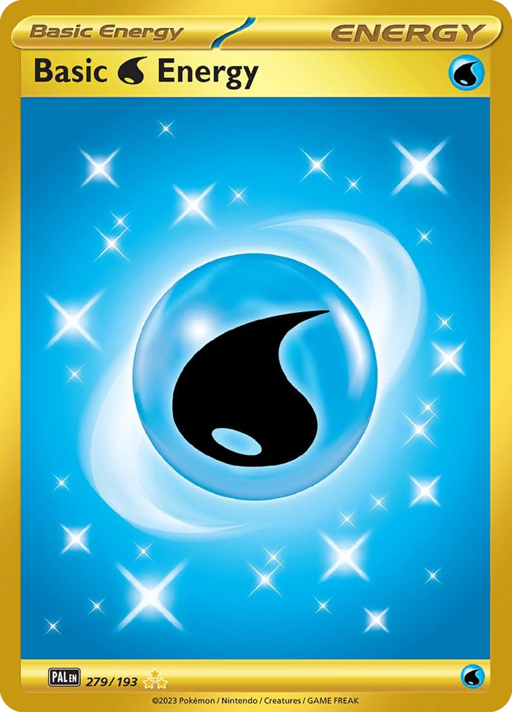 Basic Water Energy sv2-279 Hyper Rare from Paldea Evolved Set