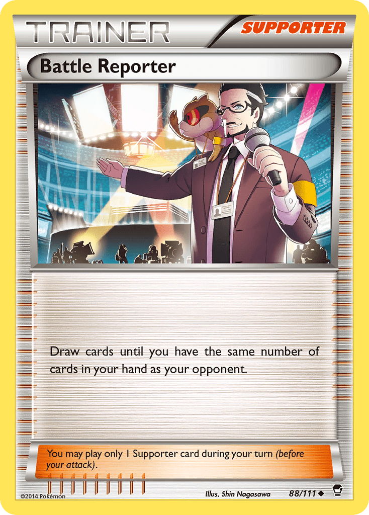 Battle Reporter xy3-88 Uncommon from Furious Fists Set