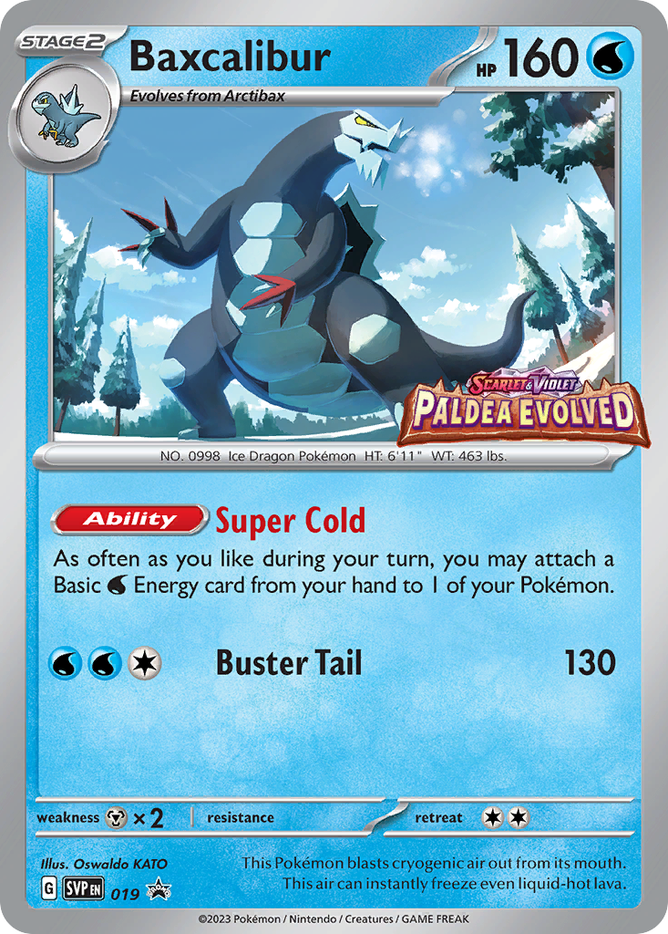 Baxcalibur svp-19 Promo from Scarlet & Violet Black Star Promos Set