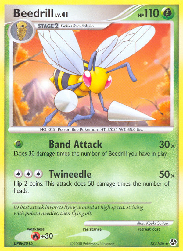 Beedrill dp4-13 Rare from Great Encounters Set